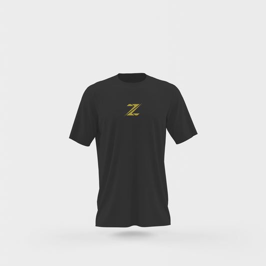 Oversized Gold Z T-Shirt Black