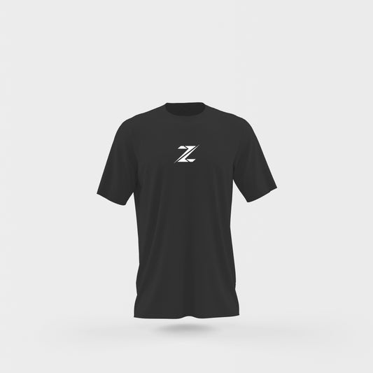 Oversized White Z T-Shirt Black